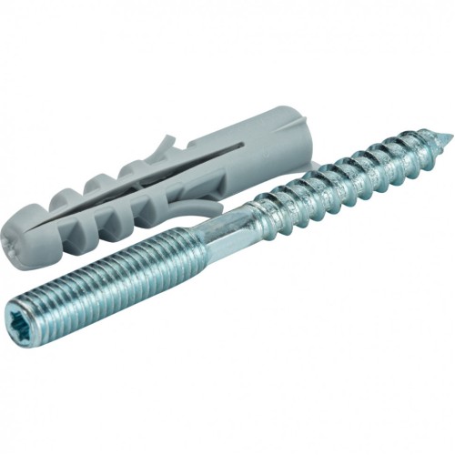 Шпилька стальная сантехническая М8х100 с дюбилем М10х50 STOUT в Иркутске