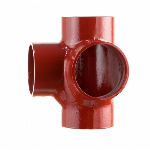 Крестовина двухплоскостная чугунная SML Ду 150-100-100 88гр безраструбная Китай в Иркутске