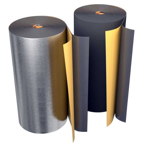 Рулон из вспененного полиэтилена 8/1,0-12 (Т<95°C) самокл с фольг чёрн Energoflex BLACK STAR DUCT AL в Иркутске