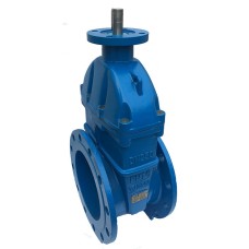 Задвижка клиновая чугунная фланцевая с обрезиненным клином и невыдвижным шпинделем AVK 06/30 AVK 50х150 мм