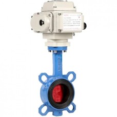 Затвор с чугунным диском и электроприводом межфланцевый 1,6 МПа EPDM Benarmo 65 мм
