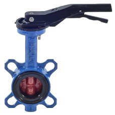 Затвор ручной с чугунным диском и рукояткой межфланцевый 1,6 МПа EPDM VP5445S GGG50 Tecofi 80 мм