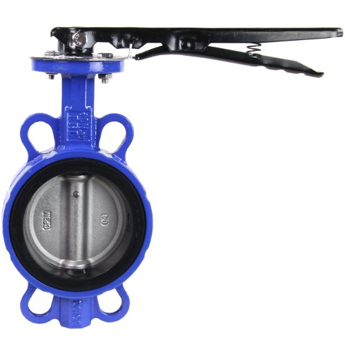 Затвор ручной с нержавеющий диском и рукояткой межфланцевый 1,6 МПа EPDM VPI4449 GGG50 Tecofi 150х55,5 мм в Иркутске