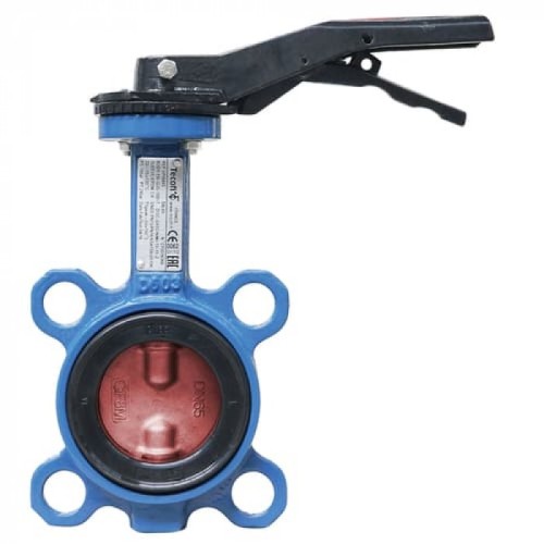 Затвор ручной с нержавеющий диском и рукояткой межфланцевый 1,6 МПа EPDM R59W GG25 Giacomini 50 мм в Иркутске